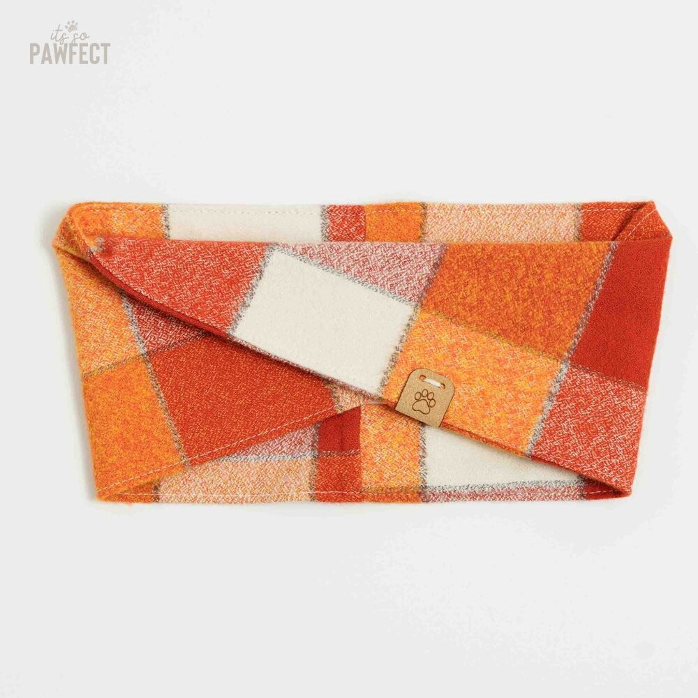 Small Flannel Dog Bandana Infinity Scarf for Small Breeds - Picture 8 of 14